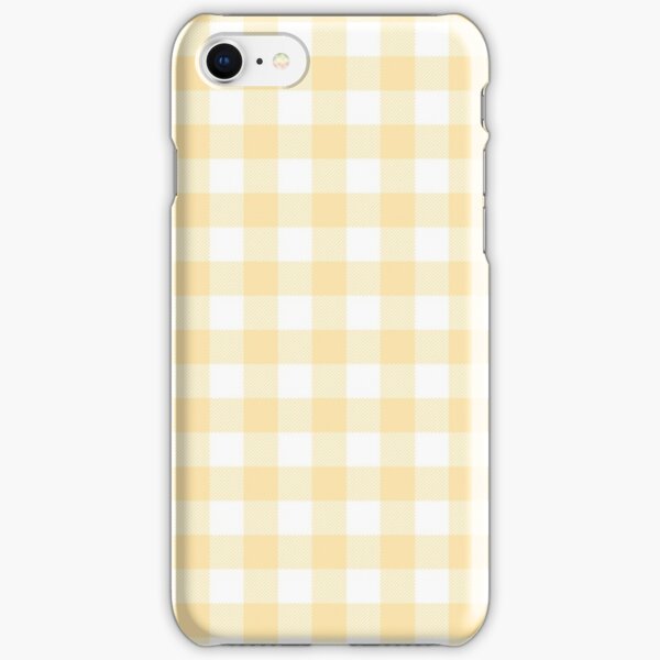 Yellow Gingham iPhone Snap Case