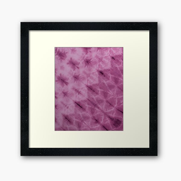 SKU612 Shibori Style - Violet 4 Framed Art Print