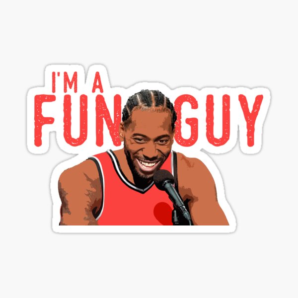 kawhi-s-a-fun-guy-sticker-for-sale-by-toptenapparel-redbubble