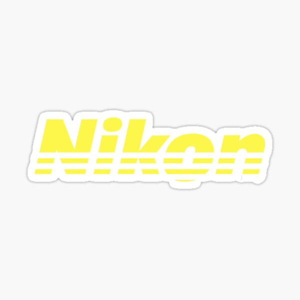 Nikon Yellow Logo Sticker