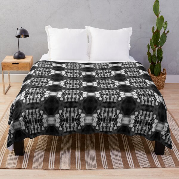 Item preview, elegant white bleeding hearts, black and white, darker pattern designed and sold by Dawna Morton.