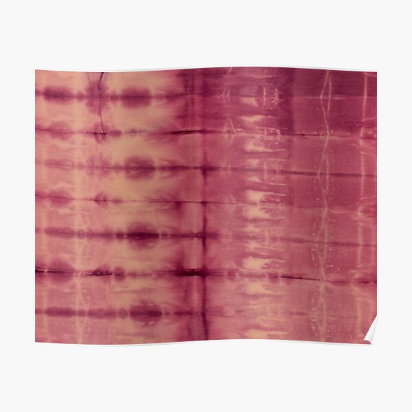 SKU627 Shibori Style - Violet Red 1 Poster