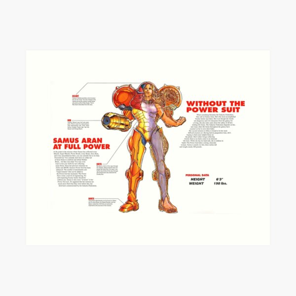 Item preview, Samus Aran Fact Sheet designed and sold by unbootable.