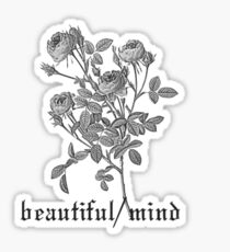Beautiful Mind Roses Design Sticker