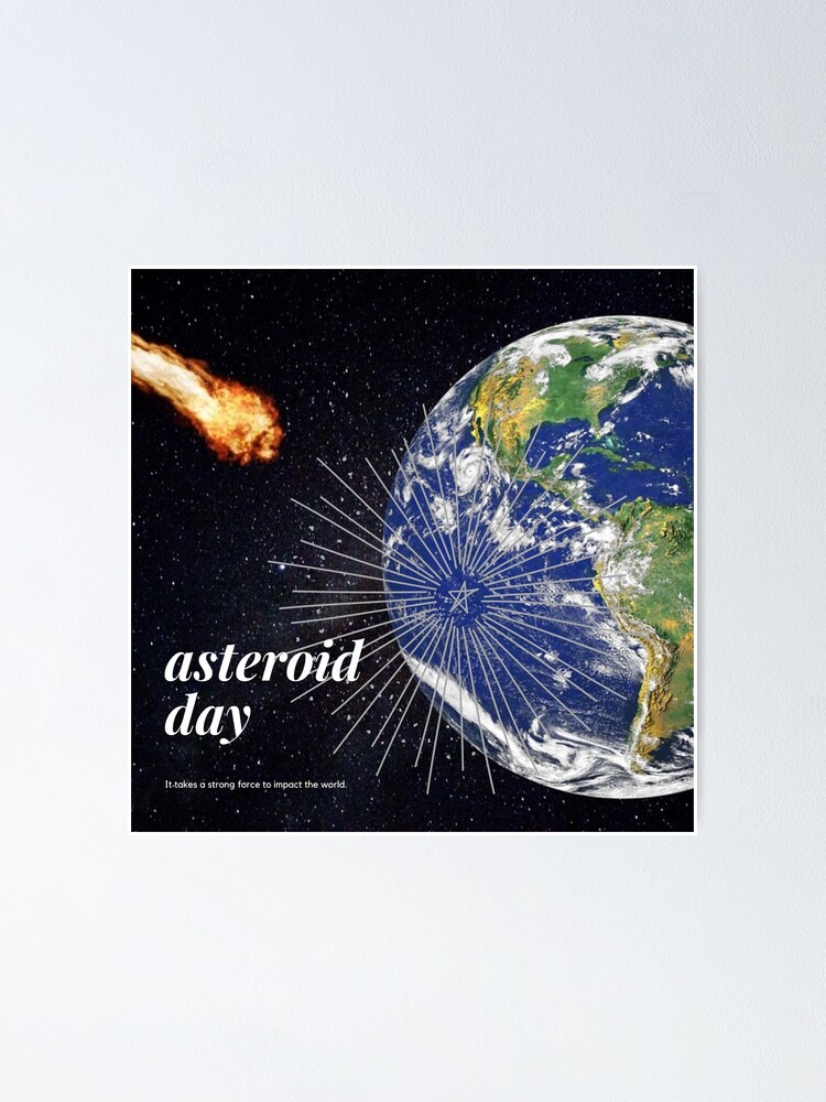 Alternate view of Asteroid Approaching Poster
