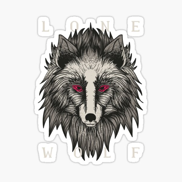 Aperçu de l'œuvre Lone Wolf Graphic  créée et vendue par Cozmick.