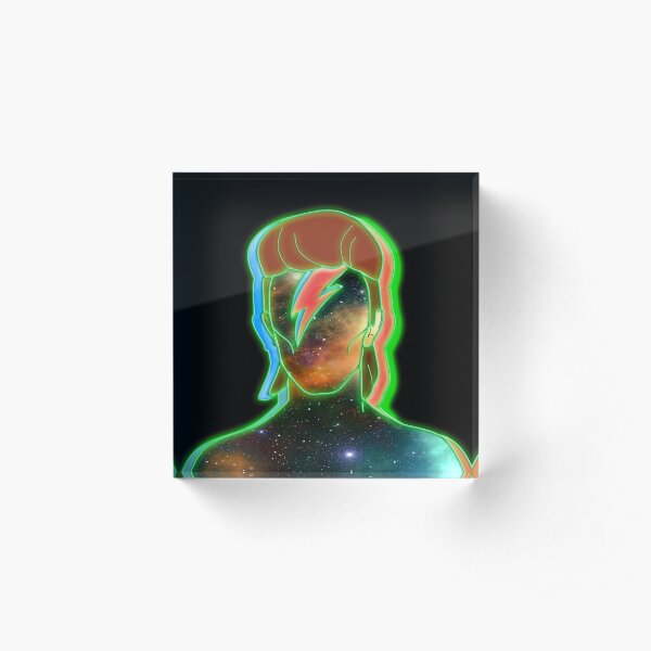 STARMAN/ Neon nostalgia tribute Acrylic Block