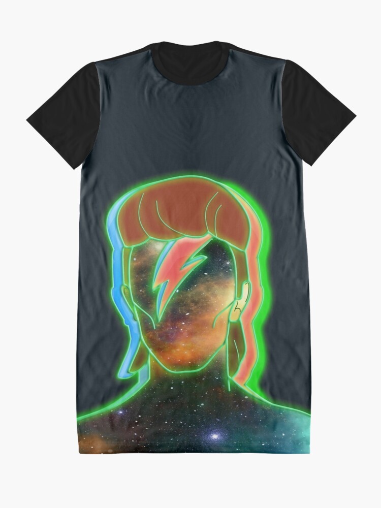 Alternate view of STARMAN/ Neon nostalgia tribute Graphic T-Shirt Dress