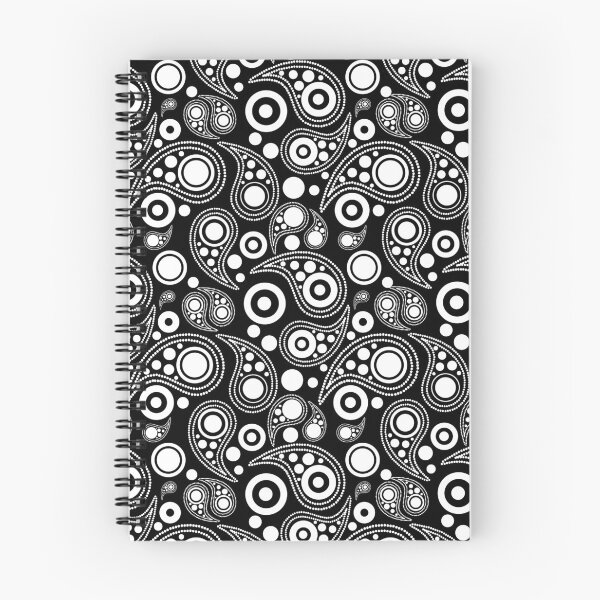 Item preview, White on black  mod target paisley style designed and sold by Auslandesign.