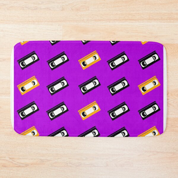 Item preview, VHS Cassette Tapes Collection Orange Tapes Purple Violet designed and sold by AbbysRadArt.