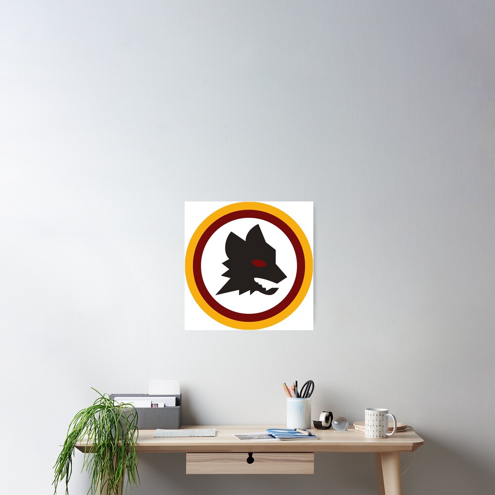 AS Roma Serie A Italien Team Altes Logo Poster
