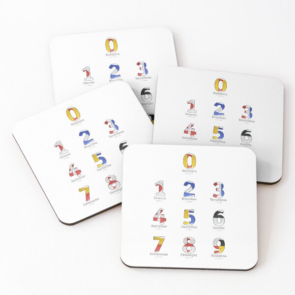 Item preview, Navy Alphabet - Numbers - Leather designed and sold by Art-Frankenberg.