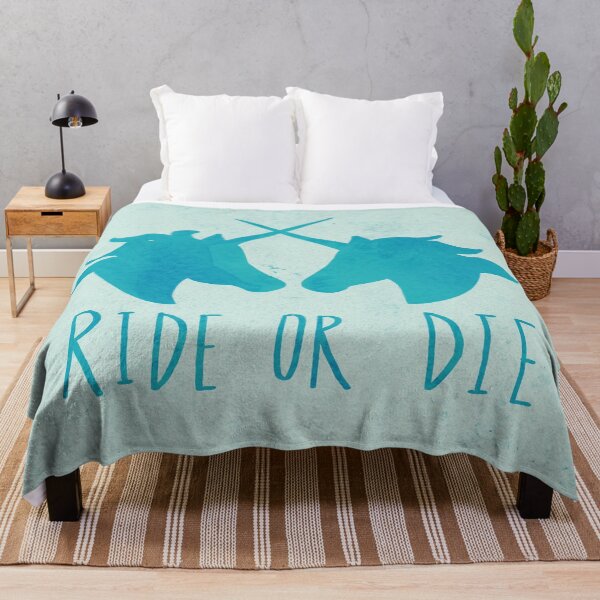 Item preview, Ride or Die x Unicorns x Turquoise designed and sold by Leah Flores.