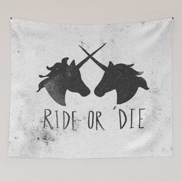 Item preview, Ride or Die x Unicorn designed and sold by Leah Flores.