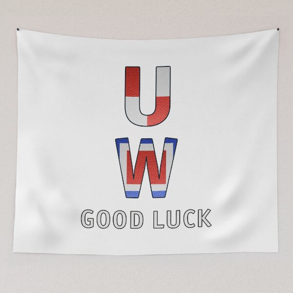 Item preview, "U" "W" Good Luck - Navy Alphabet - Leather designed and sold by Art-Frankenberg.