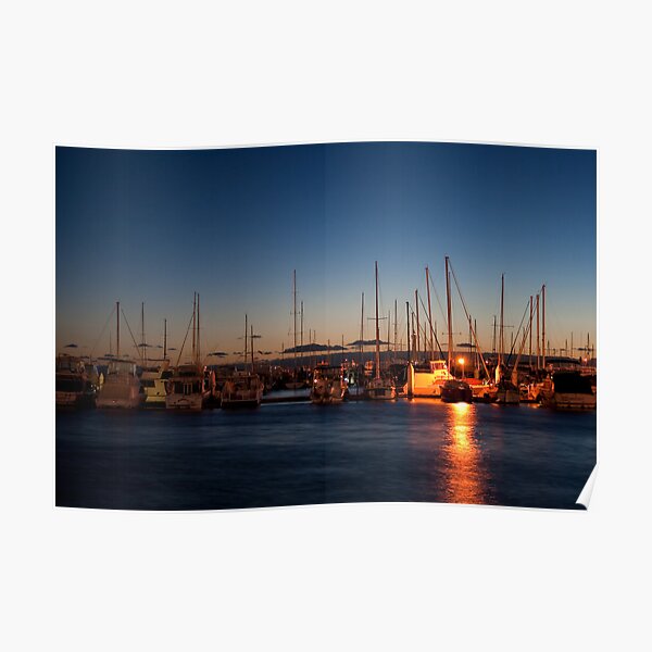 Night Berth - Hillarys Boat Harbour Poster