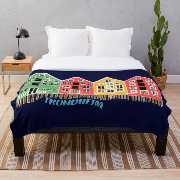 Trondheim Norway Souvenir Throw Blanket