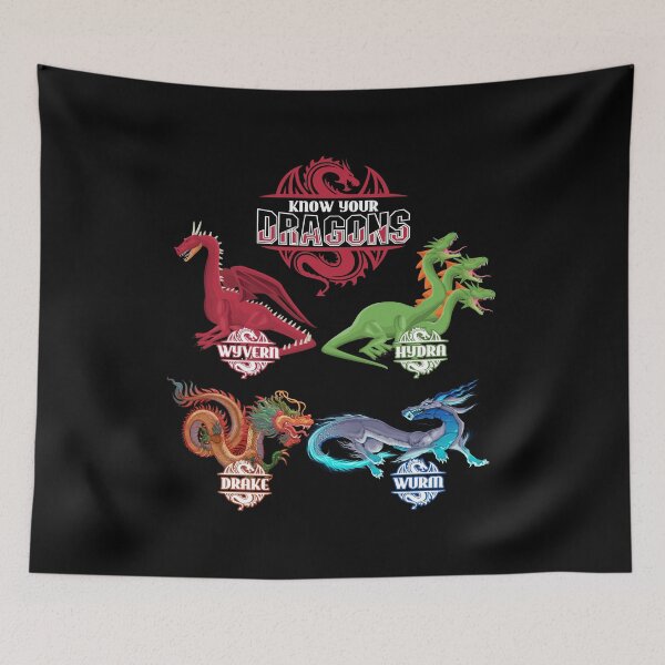 Artikelvorschau, Kennen Sie Ihre Drachen - Mythische Wyvern Drake Hydra entworfen und verkauft von PrintPress.
