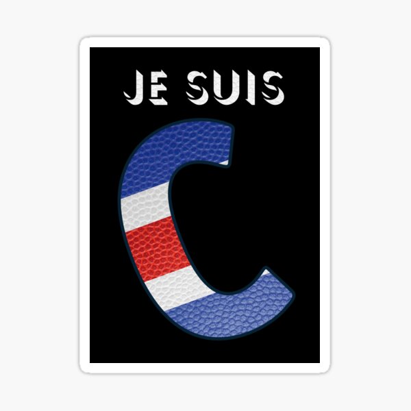 Item preview, Je suis Charlie - Navy Alphabet - Leather designed and sold by Art-Frankenberg.