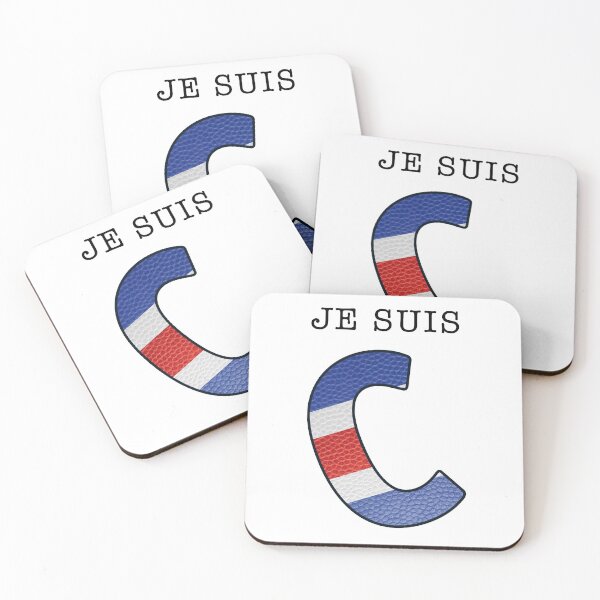 Item preview, Je suis Charlie trans - Navy Alphabet - Leather designed and sold by Art-Frankenberg.