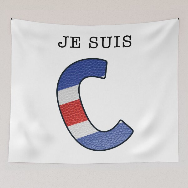 Item preview, Je suis Charlie trans - Navy Alphabet - Leather designed and sold by Art-Frankenberg.