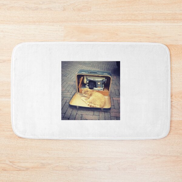 Item preview, Cat with old sewing machine designed and sold by Hilbert72.