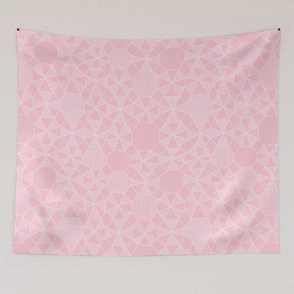Item preview, Doodle Geometrics in Blush Pink designed and sold by The Wellington Boot.