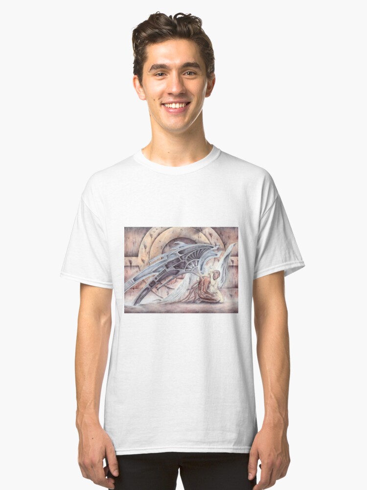 Alternate view of Angel vs Demon Classic T-Shirt