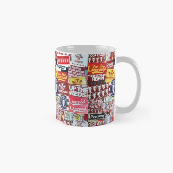 Liverpool 6 x Winner Multi Sticker Artists Impression Classic Mug