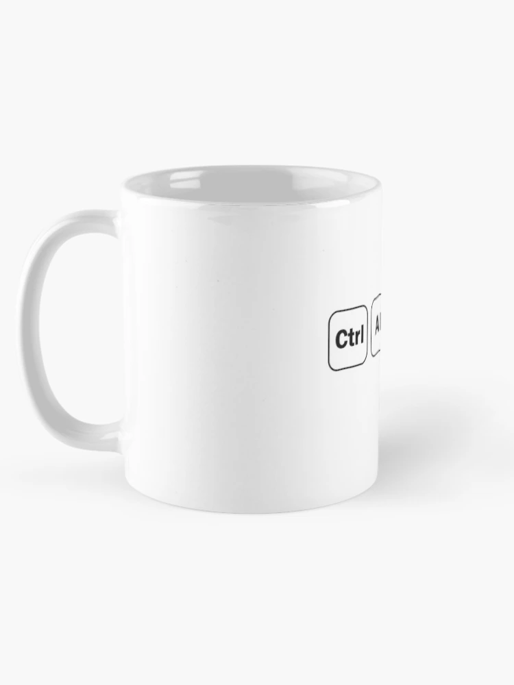 Thumbnail 5 of 6, Coffee Mug, Ctrl + Alt + Del  - Computer Programming - Light Color designed and sold by Programming Jokes.
