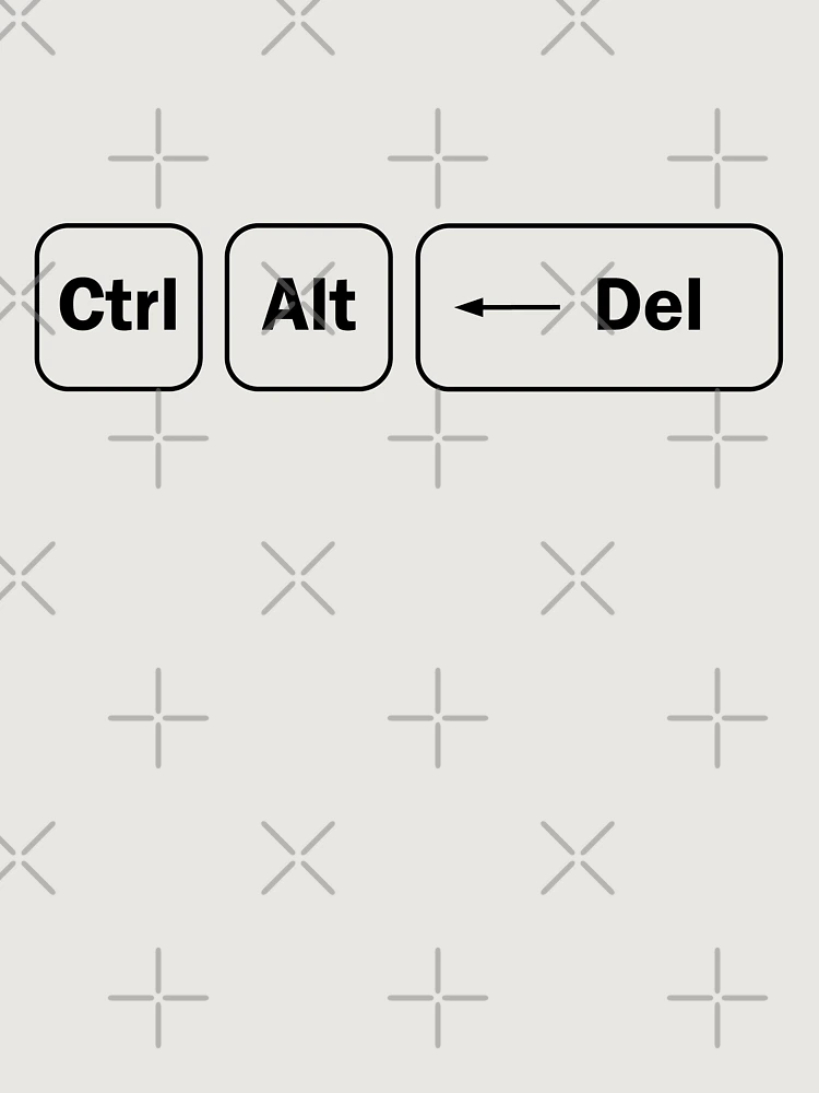 Thumbnail 6 of 6, Premium Oversized Sweatshirt, Ctrl + Alt + Del - Computer Programming - Light Color designed and sold by Programming Jokes.