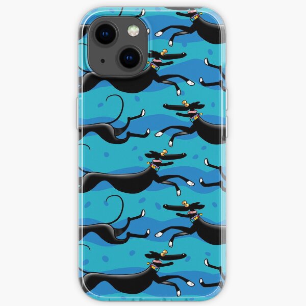 Blue Zoomies pattern iPhone Soft Case