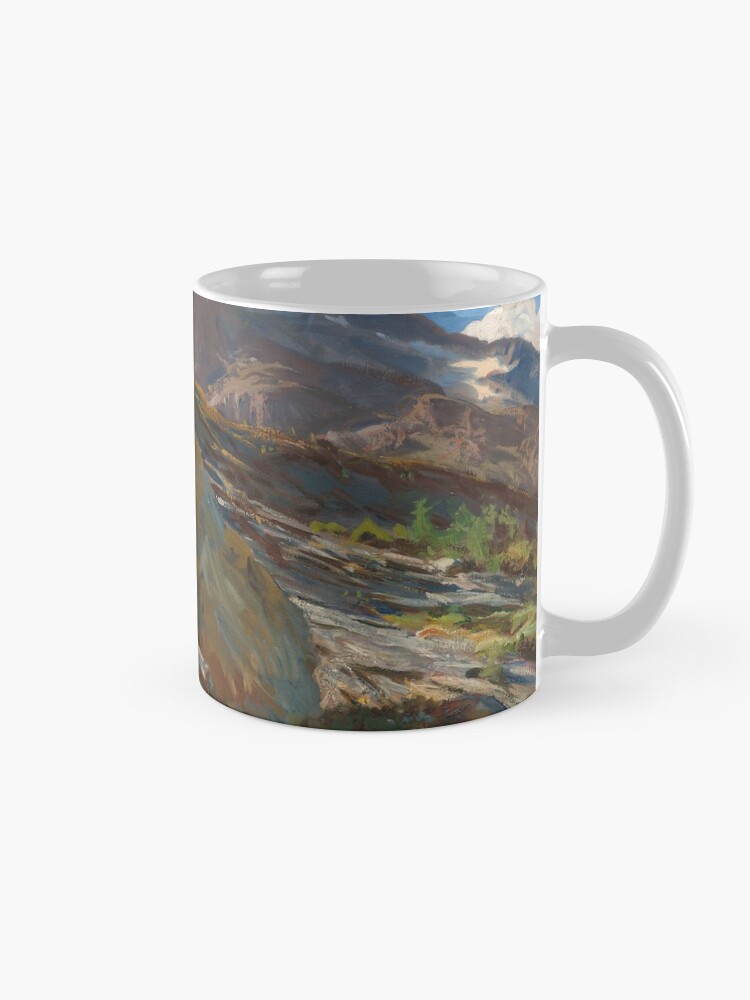 Alternate view of Simplon Pass Oil Painting by John Singer Sargent Mug