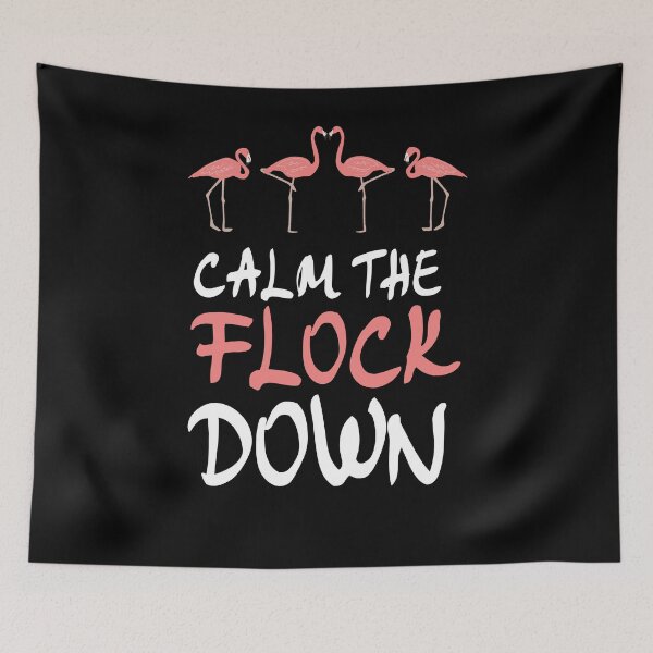 Item preview, Funny Flamingo Summer Vacation Gift - Calm The Flock Down designed and sold by PremiumDesignz.