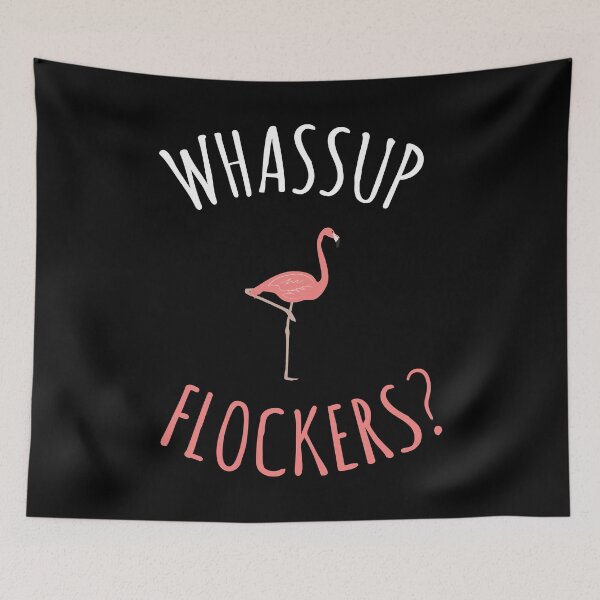 Item preview, Funny Flamingo Summer Vacation Gift - Whassup Flockers? designed and sold by PremiumDesignz.