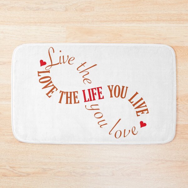 Item preview, Live The Life You Love Inspirational Motivational Quote Typography designed and sold by theimagezone.