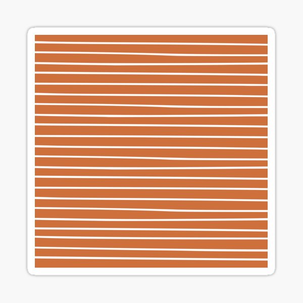 Item preview, Minimalist Stripes Abstract Pattern, Orange and White designed and sold by meggydesigns.