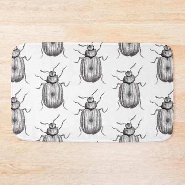 Item preview, Black and White Beetle Pencil Drawing designed and sold by Ivy Lily Art.