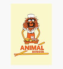 Animal Burger Photographic Print