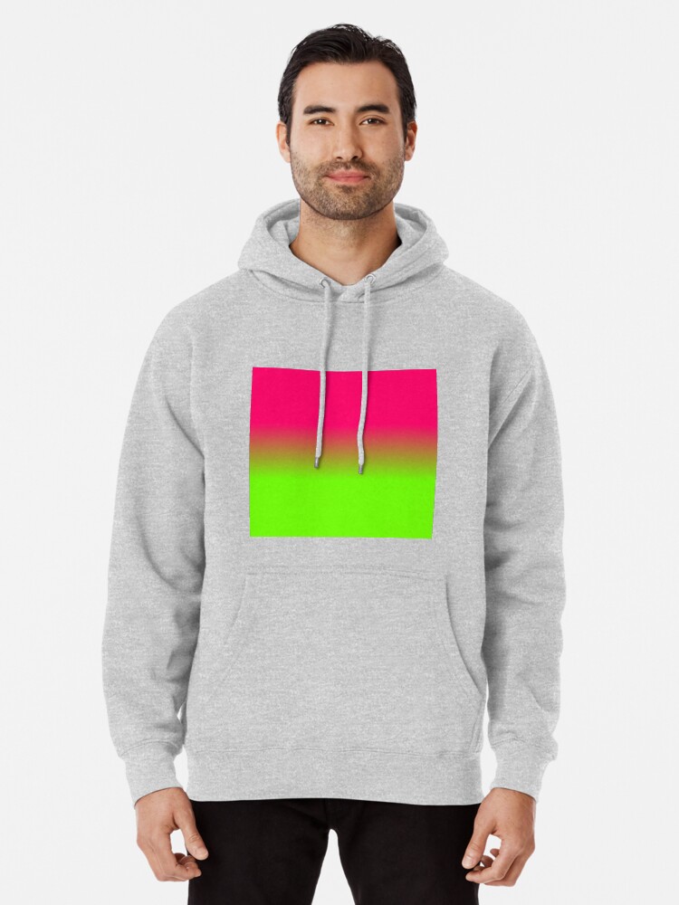 neon green pink hoodie