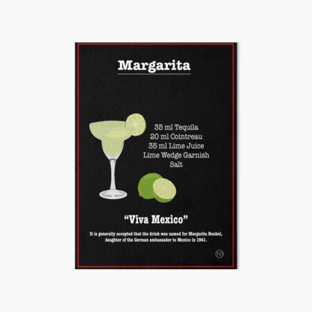 Artikel-Vorschau von Margarita Cocktail Rezept, designt und verkauft von WayneBrant.