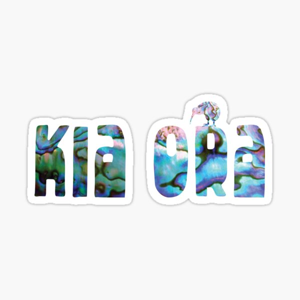 NEW ZEALAND KIA ORA GREETING HELLO Sticker