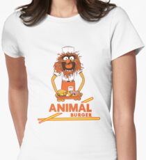 Animal Burger Women's Fitted T-Shirt