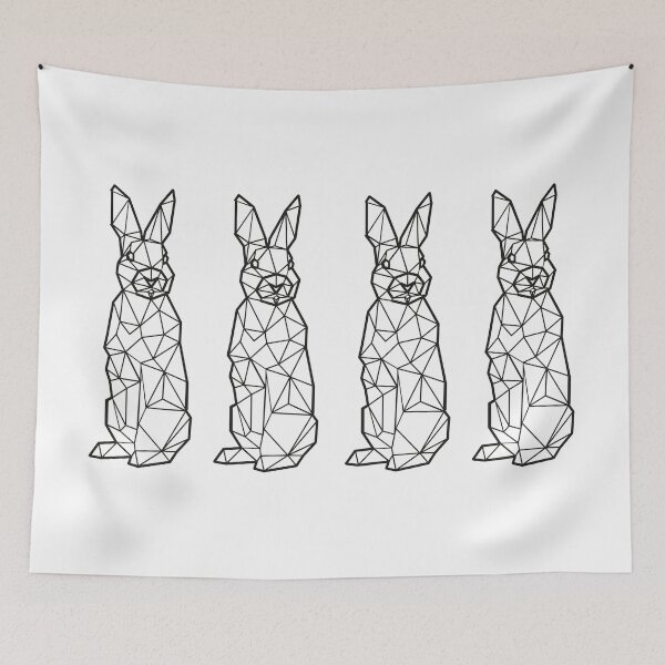 Item preview, Polygon rabbit rabbit art. designed and sold by emphatic.