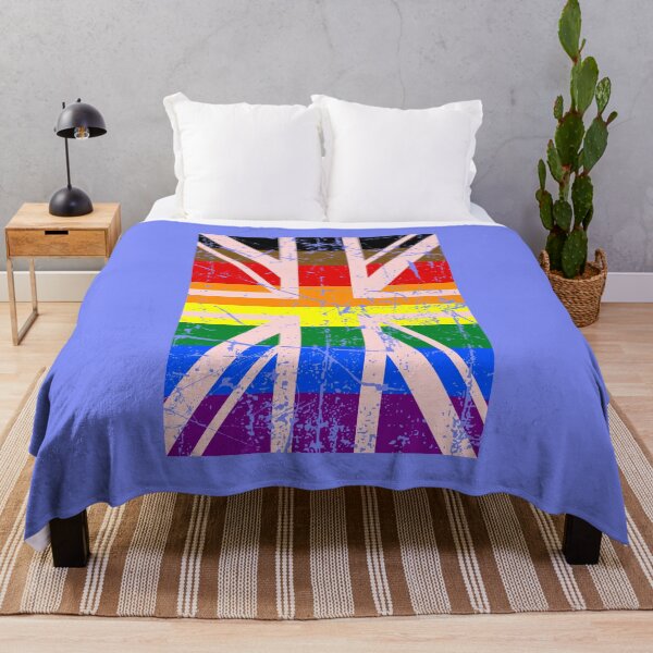 Item preview, LGBT Rainbow Union Jack Flag designed and sold by beaglefruit.