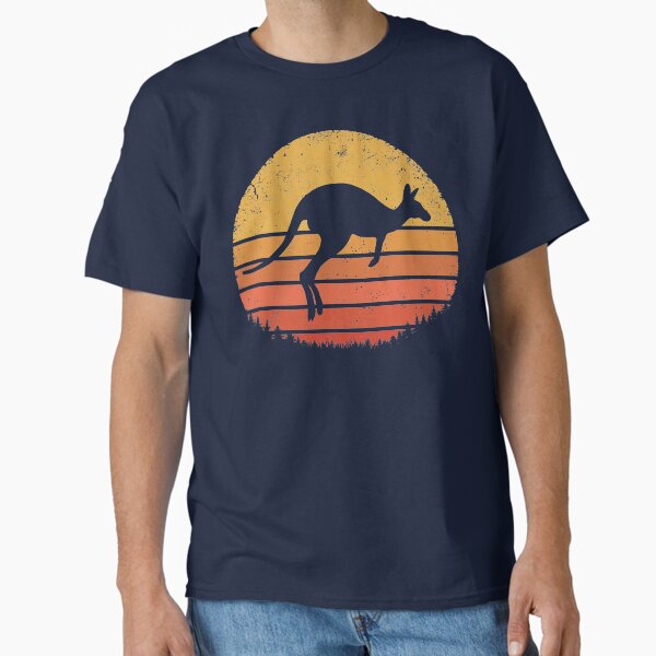 Vista previa del artículo con la obra «Canguro retro», diseñado y vendido por TigerTom Design.