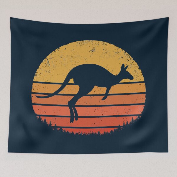 Item preview, Kangaroo Retro designed and sold by TigerTom Design.