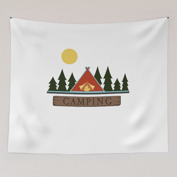 Item preview, camping designed and sold by Vectorqueen.