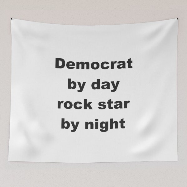 Item preview, Democrat By Day Rock Star By Night T-Shirt designed and sold by TravelAl.
