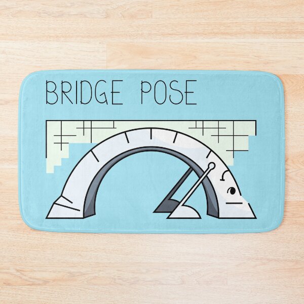 Item preview, Bridge yoga pose comic drawing designed and sold by SooperYela.